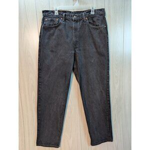 Vintage Levi's Jeans Mens 38x32 Black Denim 550 Relaxed Fit Straight Leg 90s USA